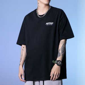 Spring and summer short sleeve t-shirt men's new elastic casual T-shirt